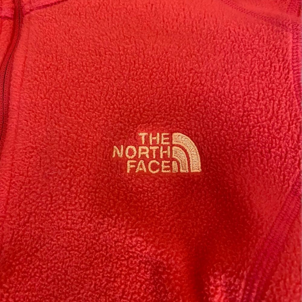 The North Face Quarter Zip Pullover Fleece Hot Pink XS - Picture 3 of 5